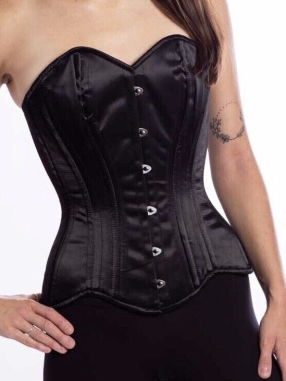 Victorian Overbust Corset For Hourglass Curve Silhouette Size 30 L/XL Like New - Picture 11 of 12